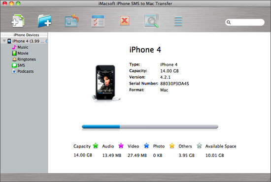 Ejecutar iPhone SMS to Mac transfer