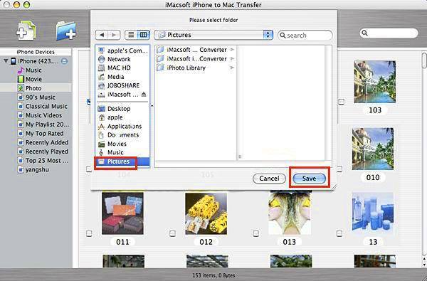 transferir imágenes de iPhone para Mac