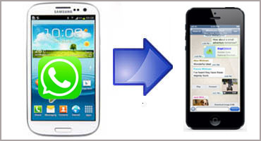 transferir mensajes de WhatsApp de Android a un iPhone