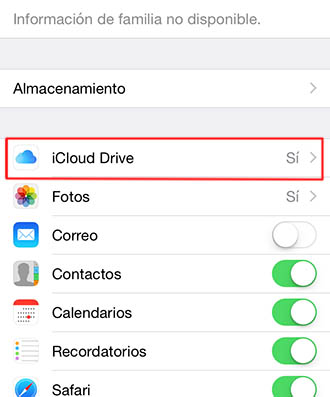 habilitando iCloud Drivepara el PC