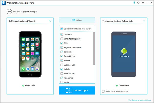 conectar iPhone y Android al PC